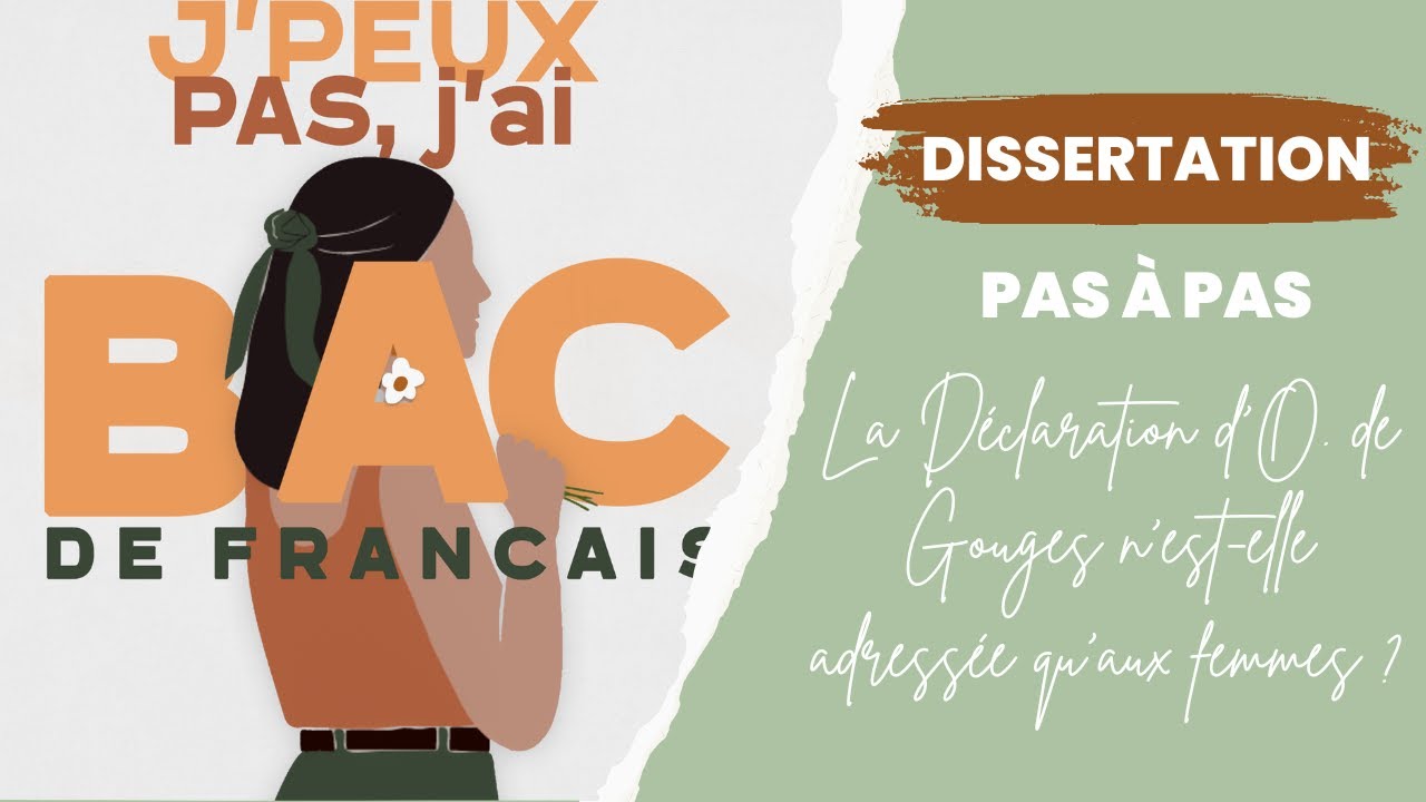 DISSERTATION PAS À PAS OLYMPE DE GOUGES