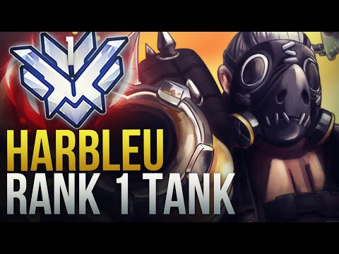 HARBLEU - RANK 1 TANK - ROADHOG GOD - Overwatch Montage