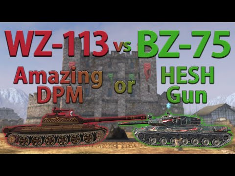 WOT Blitz Face Off || WZ-113 vs BZ-75