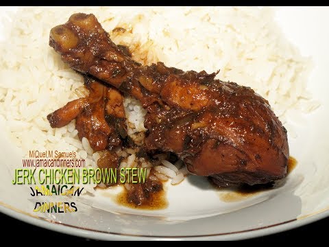 JERK CHICKEN BROWN STEW (Reggae Dance Hall Party Food Recipe)