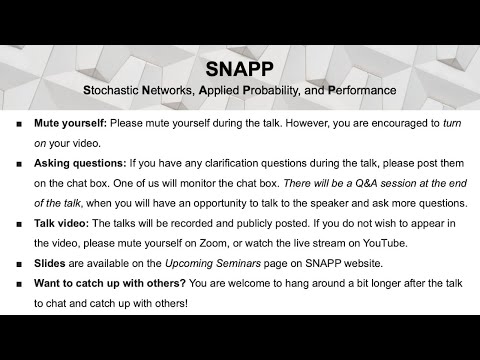 Markov lecture 2020  ||   INFORMS APS