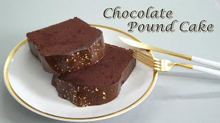 [EngSub] [초코케이크] 초코 파운드 케이크 만들기/How to make a chocolate pound cake/ASMR/홈베이킹