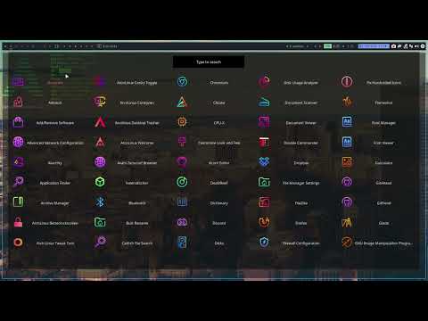 ArcoLinux : 3174 Chadwm - importing the rofi menu from Leftwm - result