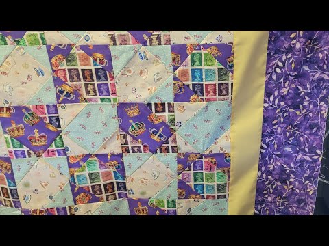 The "Coronation" Patchwork Quilt/ Picnic Blanket - disappearing 4 patch 2 ways #sewing #quilting