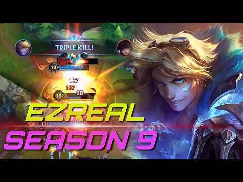 WILD RIFT EZREAL ONE DEATH GAMEPLAY IN SEASON 9 (BUILD AND RUNES)