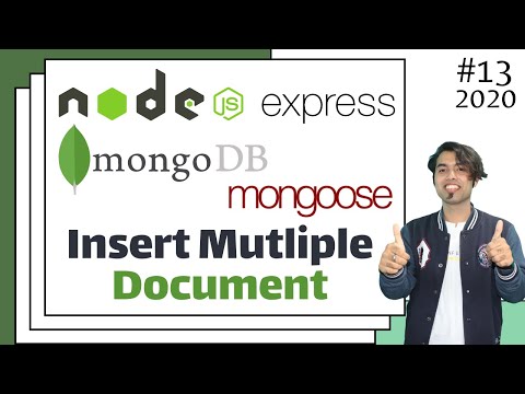 4 How to Insert Multiple Documents using One Line in Mongoose in Hindi in 2020