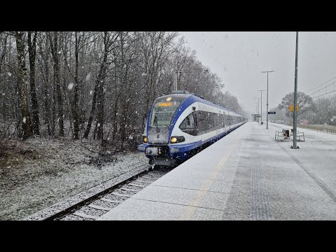ED74-012 + ED74-001 jako IC MORCINEK, odjeżdżają z p.o. Lublin Zachodni 17.01.2023