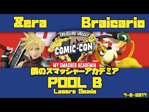 My Smasher Academia: Zera (Cloud) vs. Braicario (Duck Hunt) - SSB4 Pool 2 Losers Semis