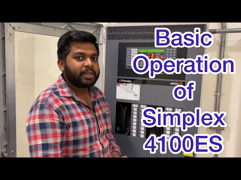 How to operate simplex 4100ES Addressable Fire Alarm Panel