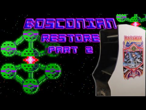 Bosconian Arcade Restore Part 2: Paint, Art, Wiring, Play!