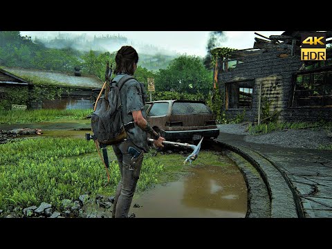 The Last of Us 2 Ellie Combat Gameplay 4K HDR 60FPS