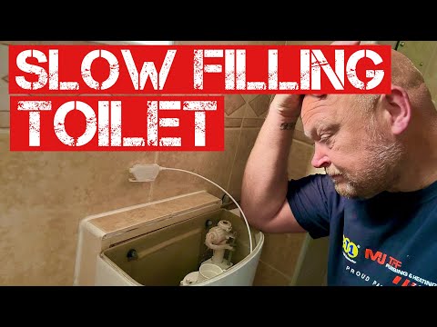 HOW TO FIX A SLOW FILLING TOILET | Toilet repair STEP BY STEP | Real World Plumbing