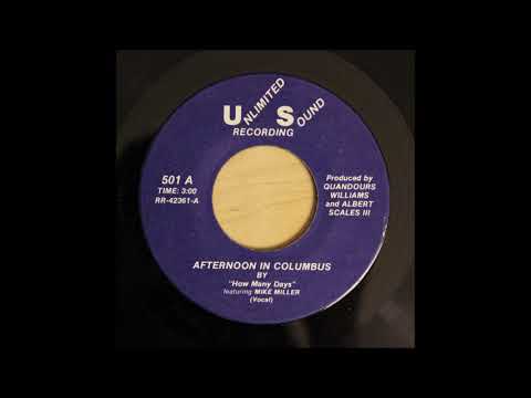 How Many Days - Afternoon In Columbus (RARE Modern Soul Boogie 1980's)