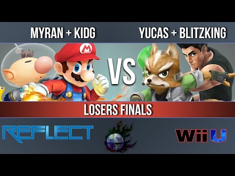 REFLECT - Myran + KidG vs. YuCas + BlitzKinG - Wii U Doubles Losers Finals