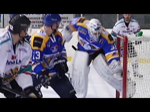REGAN CATCHES SHOT ON GOAL LINE VERSUS BELFAST