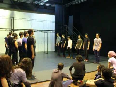 Soldatul  Doarme, Baietii, UNATC 2013 Promotia Actorie 2012-2015, Monica ciuta profa de Canto.