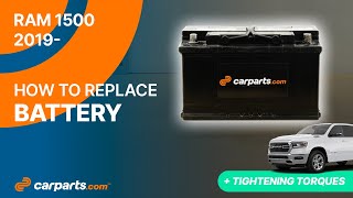 How to replace the Battery 2019 - 2025 5.7 RAM 1500 ⚡