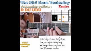 The Girl From Yesterday - Eagles guitar chords w/ lyrics &amp; strumming tutorial