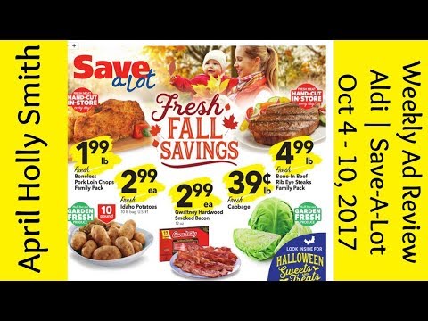 Weekly Ad Review | Aldi | Save-A-Lot |  Oct 4-10, 2017 | April Holly Smith