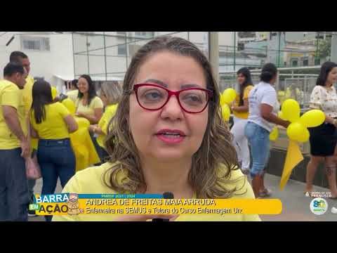 SETEMBRO AMARELO CAMINHADA PELA VIDA É REALIZADA EM BARRA DE SÃO FRANCISCO
