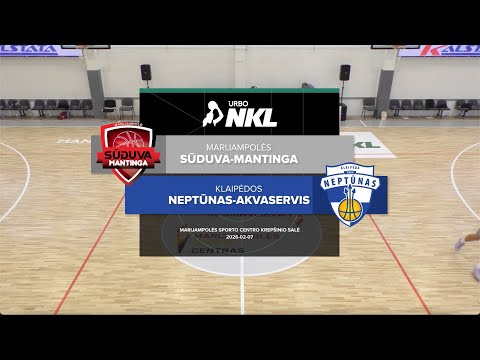 URBO-NKL apžvalga: Marijampolės „Sūduva-Mantinga“ – Klaipėdos „Neptūnas-Akvaservis“ [2026-02-07]