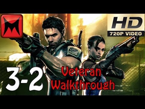 Resident Evil 5 Gold Edition Xbox360 Veteran Walkthrough Chapter 3-2 HD720p