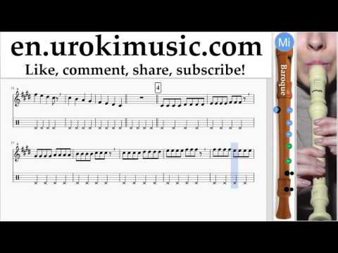 How to Play Recorder B. OneRepublic - Counting Stars Part#1 Melody School Learn Class Course