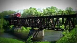 preview picture of video 'Siaurukas per Šventąją; Lithuanian narrow gauge railway. УЖД в Литве'