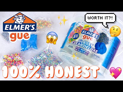 100% HONEST ELMERS CLEAR SLIME BUCKET REVIEW! Store Bought Slime ASMR
