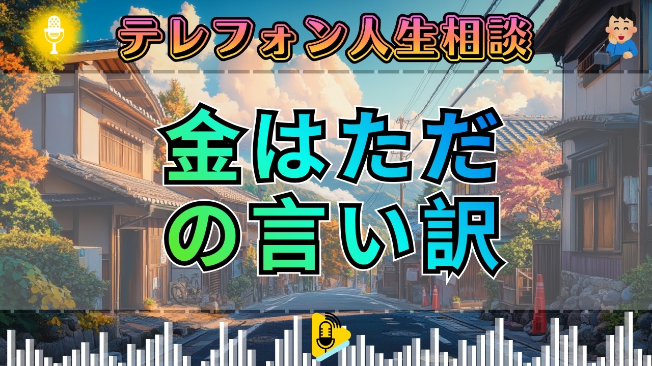 【テレフォン人生相談】金は言い訳。マドモアゼル愛が喝！「主としての自立」を拒む男の醜い本性