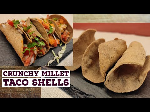 Crunchy Millet Taco Shells | Baked | Gluten and maize free