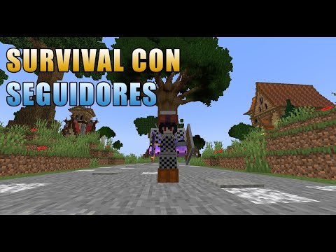 🔴 SURVIVAL with FOLLOWERS |  join the server!  #minecraft #minecraftsurvival