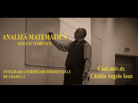 Matematica   Analiza matematica   031 Integrarea formelor diferentiale de gradul I