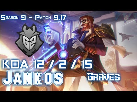 G2 Jankos GRAVES vs ELISE Jungle - Patch 9.17 EUW Ranked