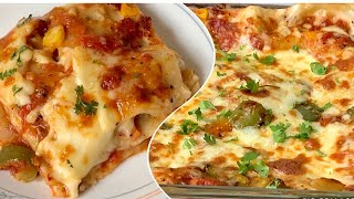 Veg Lasagna Recipe | Homemade Lasagna With & Without Oven | With subtitles