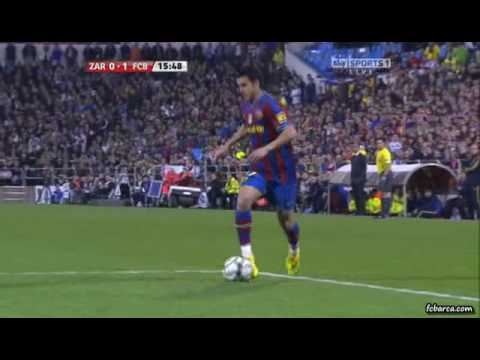Real Zaragoza vs. Barcelona 1st Half Highlights