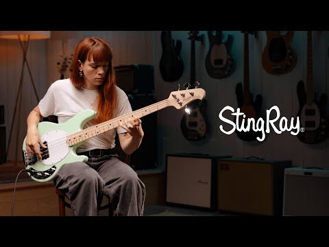 Sterling SUB Series StingRay Bass Left-Handed - Hard Maple - Chopper Blue image 11