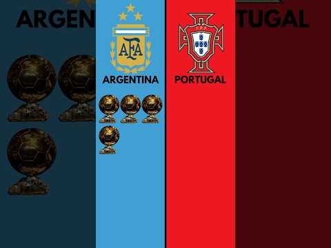 Portugal 🇵🇹 vs Argentina 🇦🇷 All Ballon d'Or #shortsfeed #portugal #trending