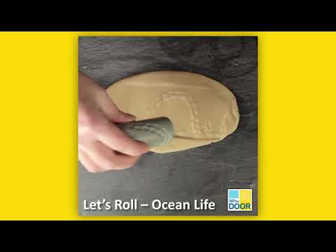 Slide 9 - Nature Dough Rollers, Ocean Life, Set of 6 (video)