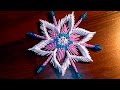 Модульное оригами снежинка (Вариант 3) для начинающих видео урок-схема пошаговая ...