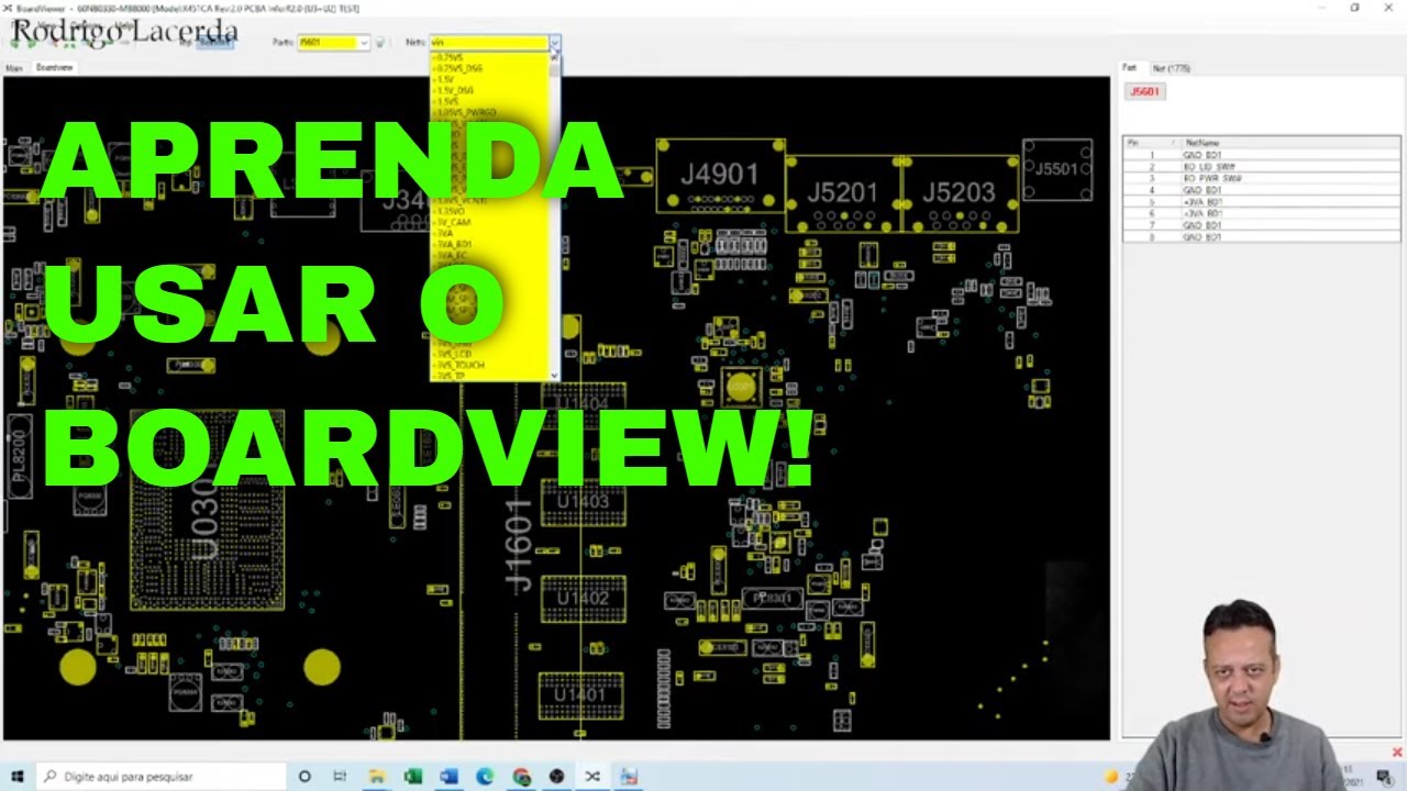 Aprenda usar o boardview! Análise de placa mãe usando o boardview. (Aula 3)