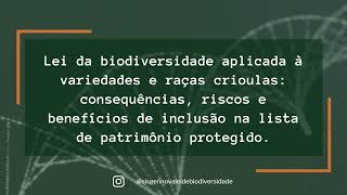II Workshop virtual da UFPR sobre o SISGEN - Impactos da Nova Lei nos Pesquisadores.
