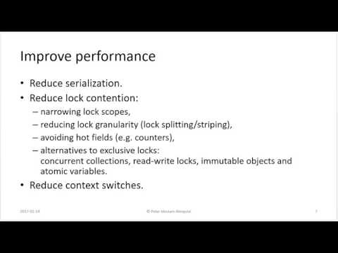 Java Concurrency - Performance and Testing