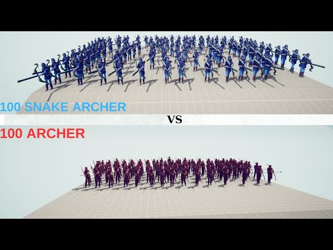 100 Archer VS 100 Snake Archer/Totally Accurate Battle Simulator
