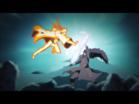 Naruto ativa Modo Bijuu e ataca Madara com o Rasengan | Naruto Dublado