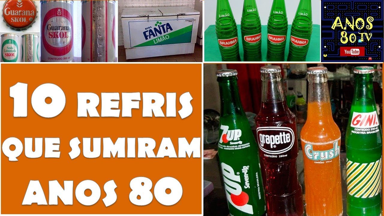 10 Refrigerantes que sumiram depois dos Anos 80