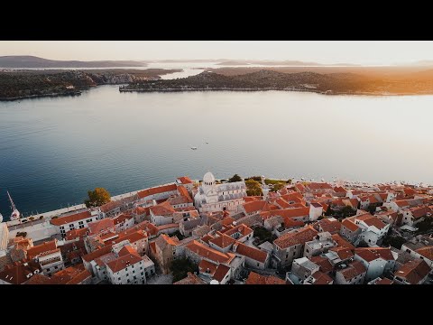 Sibenik is a Historic Croatia City | Aerial View