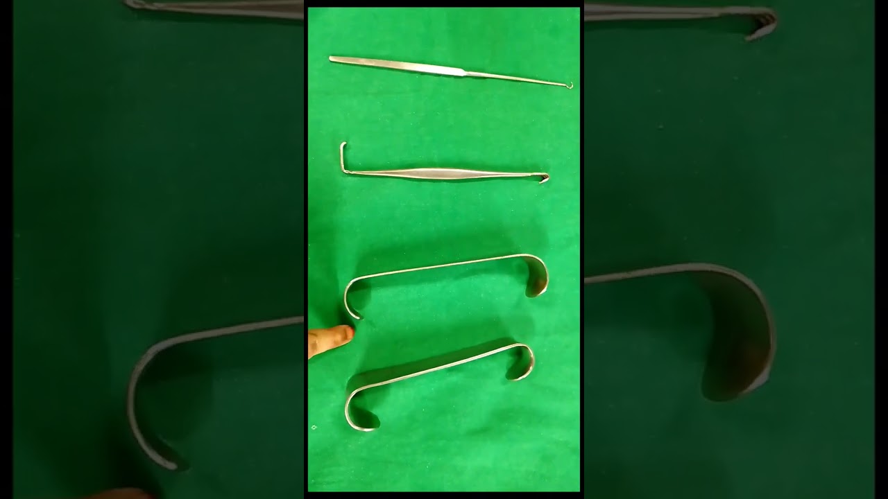 Types of retractors used in surgeries in ot #ottechnician #youtubeshorts #education