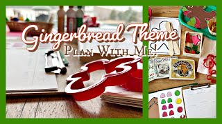 Gingerbread theme preschool activities PLAN WITH ME!