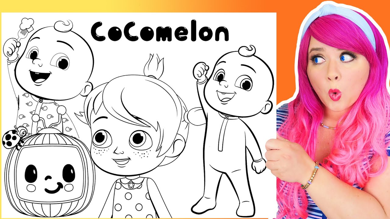 Coloring Cocomelon Characters Coloring Pages | Cocomelon JJ & Yoyo Coloring Videos